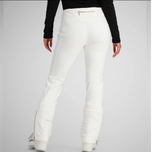 Obermeyer Clio Softshell Ski Pants 4 in White - Picture 2 of 8